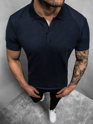 Polo de hombre azul marino OZONEE JS/GD01Z