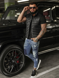 Chaleco de hombre negra OZONEE JS/16M9298/392BZ