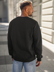 Sudadera de hombre negra OZONEE JS/8B1977/3