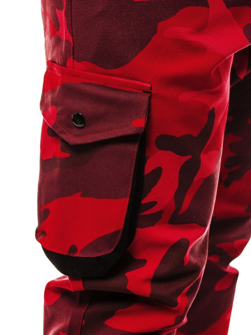 Pantalón jogger de hombre rojo-camuflaje OZONEE A/705