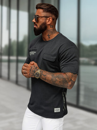 Camiseta de hombre negras OZONEE O/QQ1530