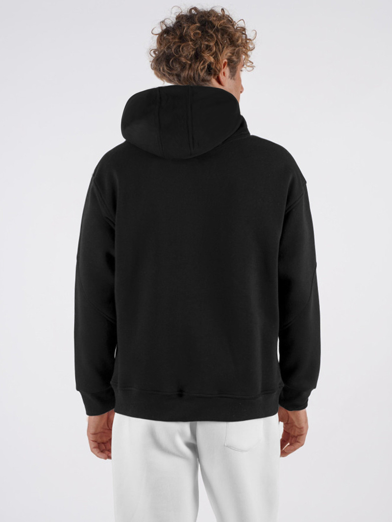 Sudadera de negra OZONEE O/SWE23019Z