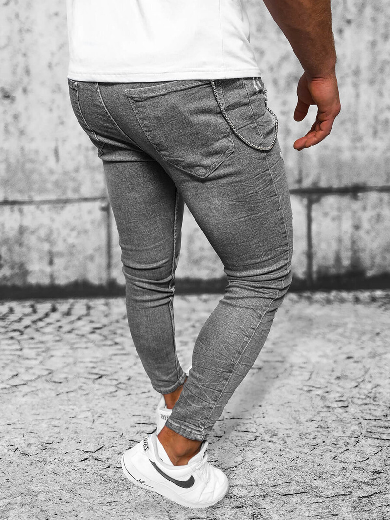 Vaqueros de hombre grafito OZONEE O/MB459