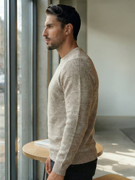 Jersey de hombre beige OZONEE JS/59B3600/155