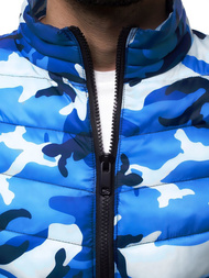 Chaqueta de hombre azul-camuflaje OZONEE JS/SM80Z