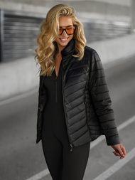 Chaqueta de mujer negra OZONEE JS/16M9230/392