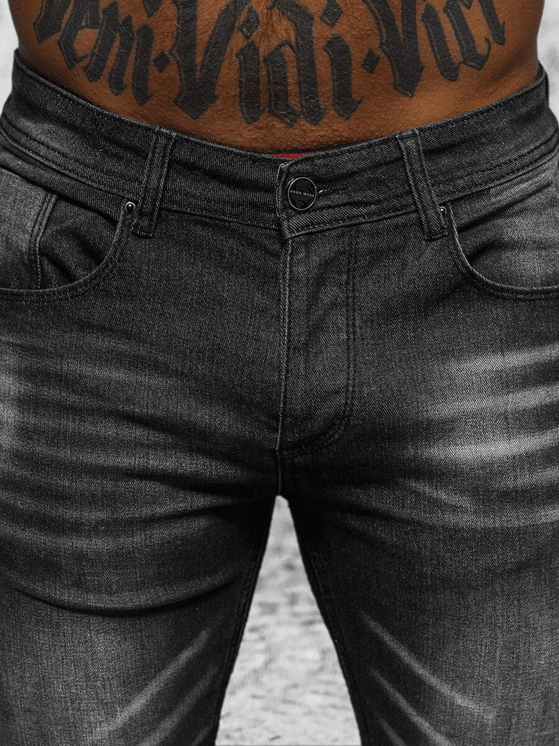 Vaqueros de hombre negras OZONEE NB/MP0199N