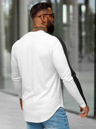 Sudadera de hombre blanca OZONEE O/D7197Z