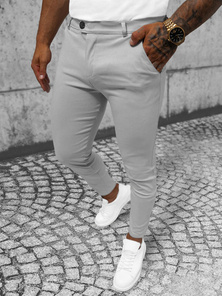 Pantalón chino de hombre gris OZONEE O/P4049