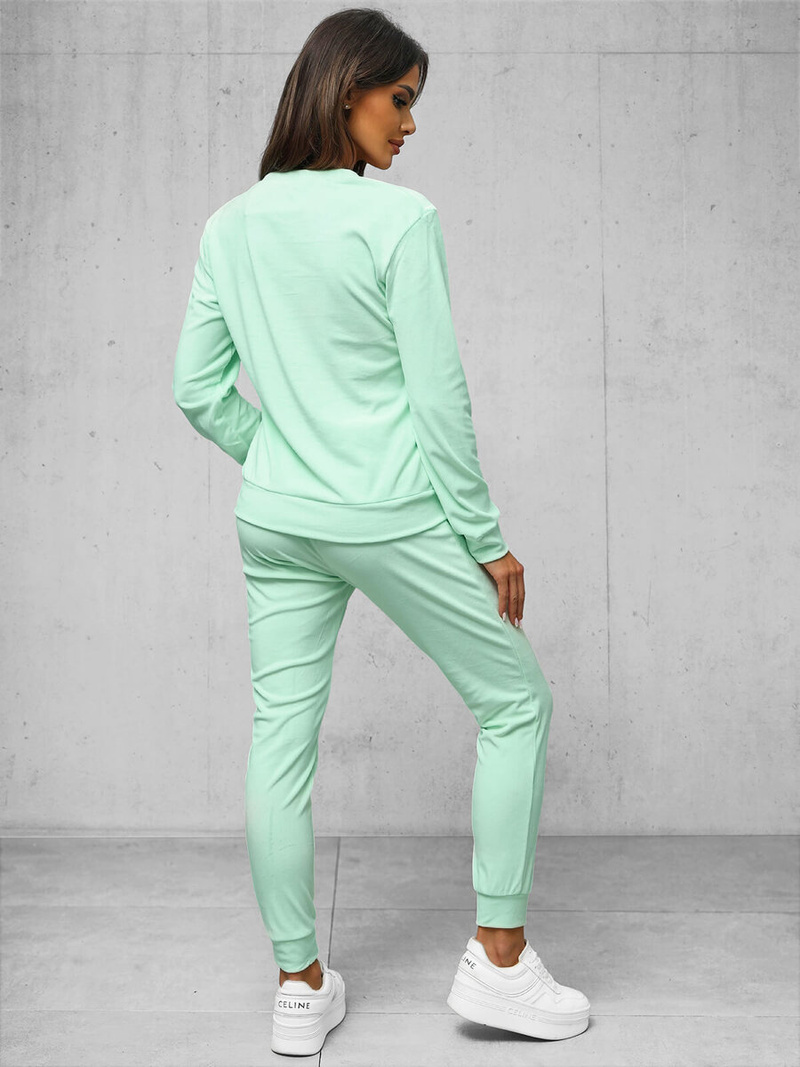 Chándal velour de mujer de menta OZONEE O/8C1173/39Z