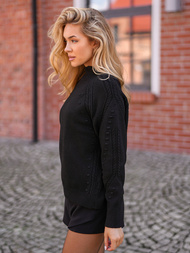 Suéter de mujer negro OZONEE JS/53B5201/3