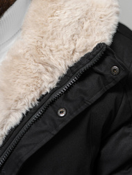 Chaqueta de invierno de hombre negra OZONEE JS/22M319/392