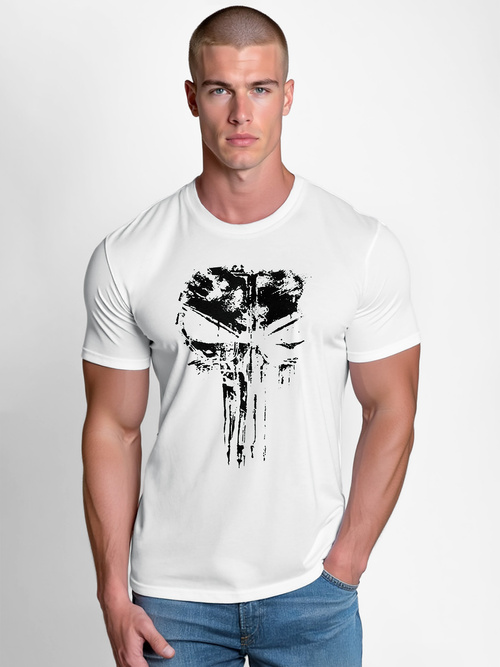 Camiseta de hombre blanco OZONEE NB/MT3045Z