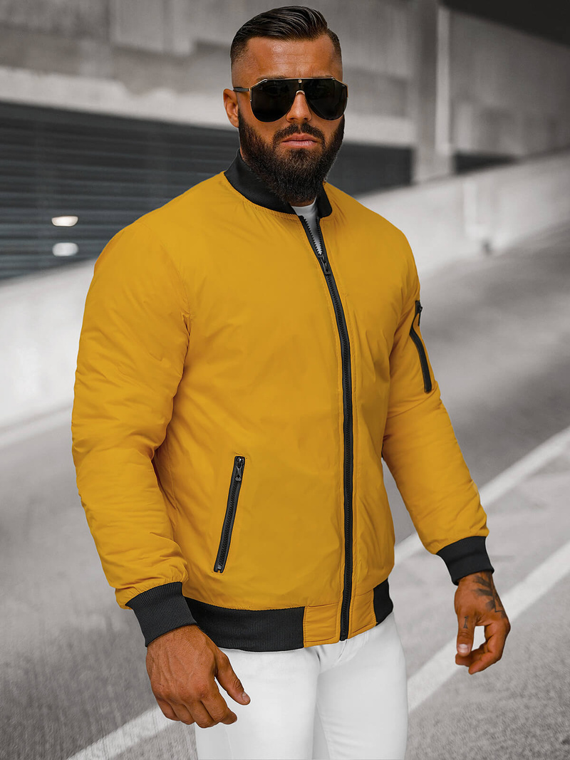 Chaqueta de hombre camel OZONEE JS/AK95Z