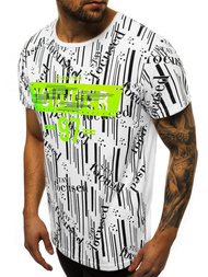 Camiseta de hombre blanco OZONEE JS/KS1993