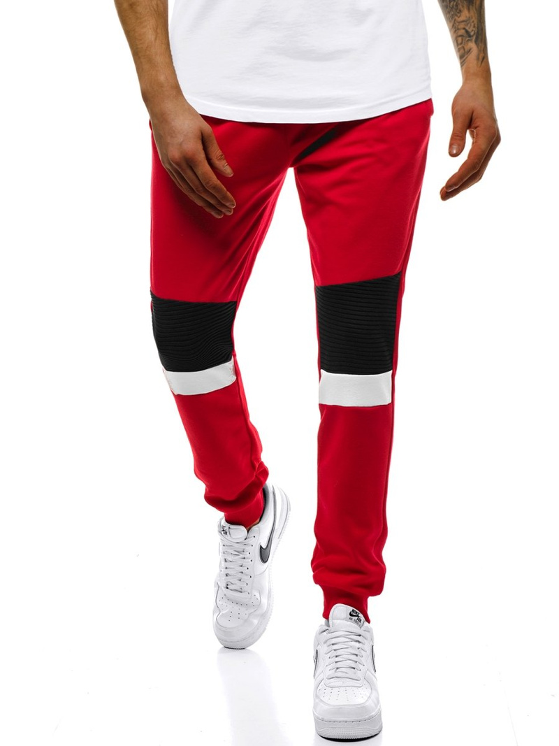 Pantalón de chándal de hombre rojo OZONEE JS/JZ11016