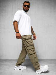 Pantalón de hombre beige oscuro OZONEE O/PS5528