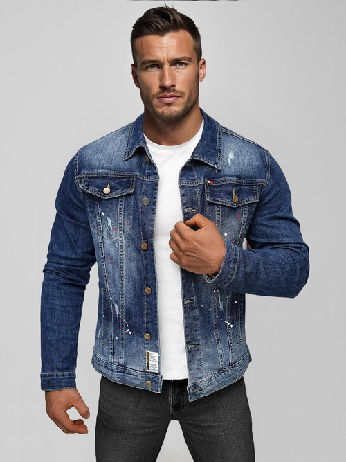 Chaqueta vaquera de hombre azul OZONEE NB/MJ542BSZ