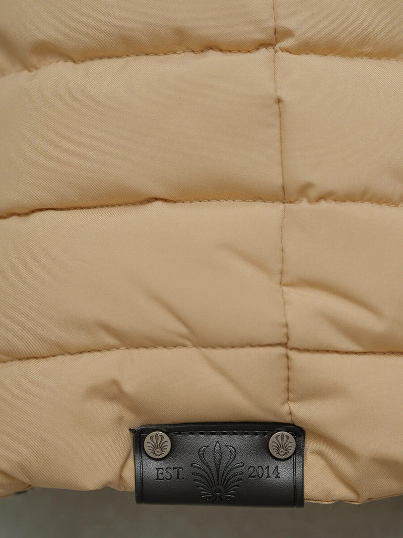 Chaqueta de mujer beige OZONEE O/W377Z