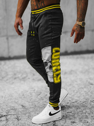 Pantalón de chándal de hombre negras OZONEE JS/K10228Z