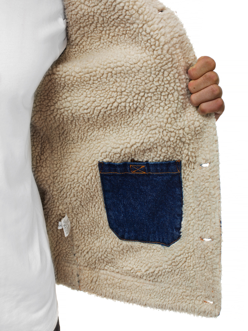 Chaqueta vaquera de hombre azul OZONEE JB/JP1109