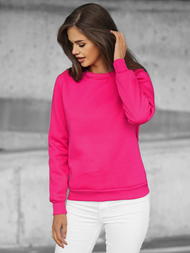 Sudadera de mujer rosa oscuro OZONEE JS/W01