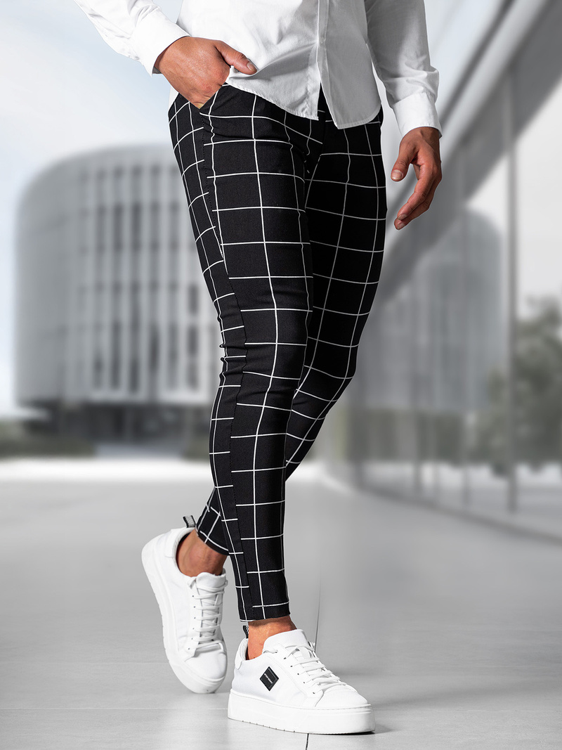 Pantalón chino de hombre negras OZONEE O/P4009Z