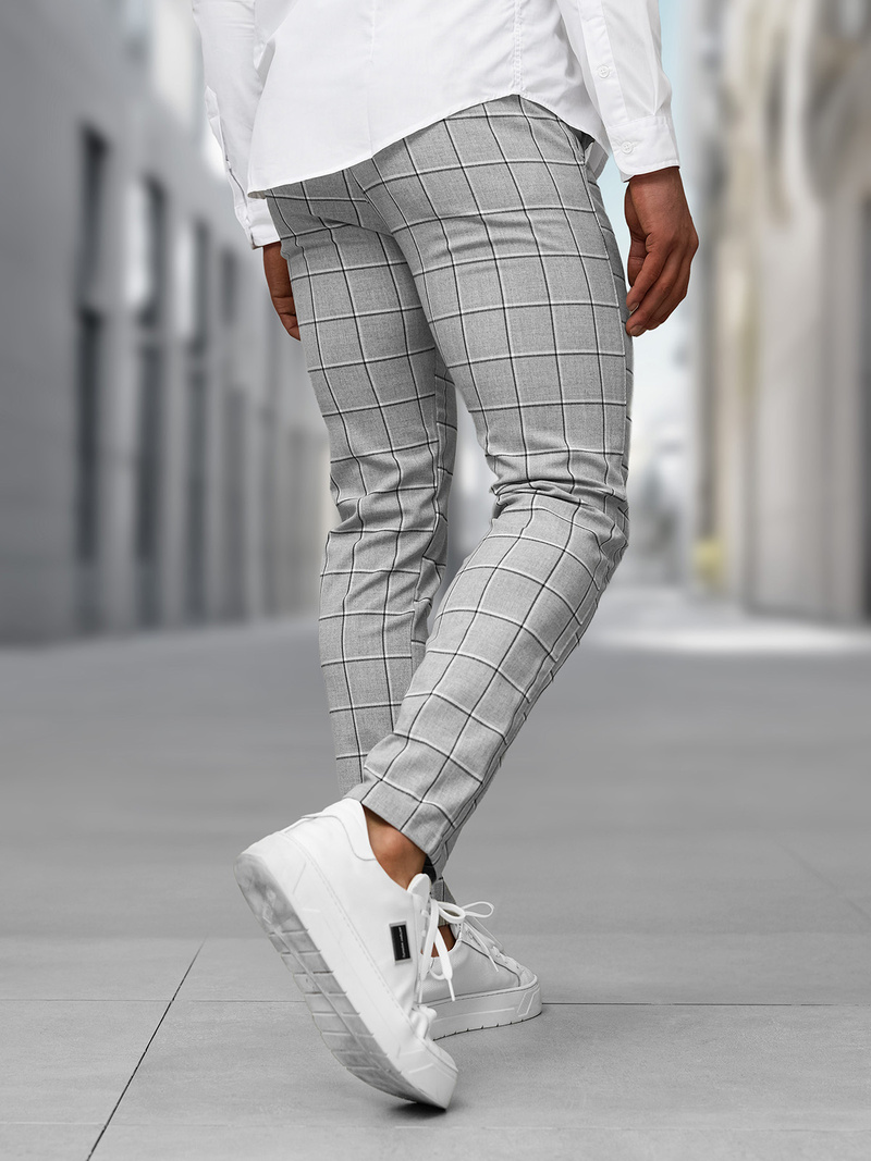 Pantalón chino de hombre gris OZONEE DJ/5522Z