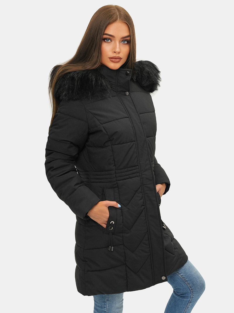 Chaqueta de mujer en negra OZONEE JS/M9060/392