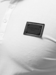 Polo de hombre blanca OZONEE NB/MT3018Z