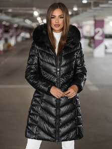 Chaqueta de mujer negro OZONEE JS/16M9100/392Z