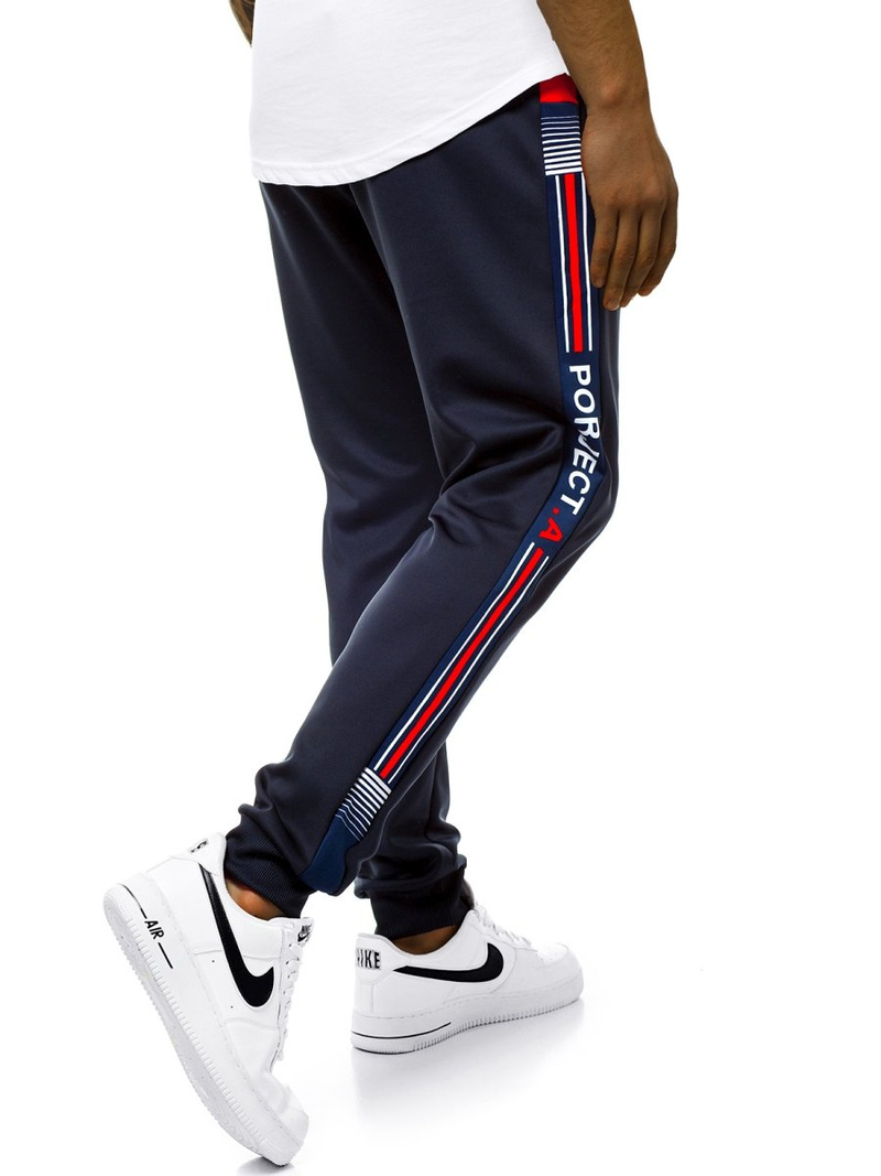 Pantalón de chándal de hombre azul marino OZONEE JS/AM120