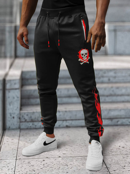 Pantalón de chándal de hombre negras OZONEE JS/K10237Z