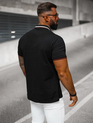 Polo de hombre negro OZONEE O/DA729