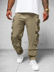 Pantalón de hombre beige oscuro OZONEE O/PS5528