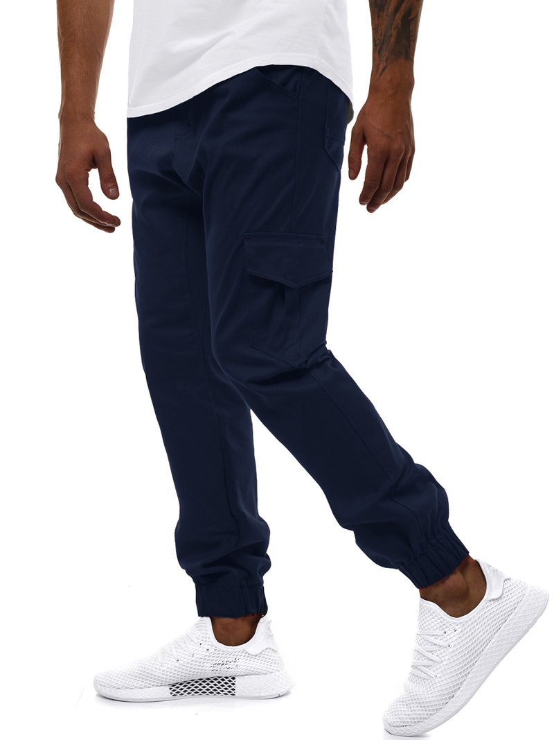 Pantalón jogger de hombre granate-oscuro OZONEE A/404
