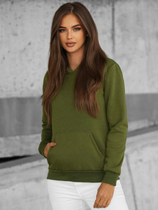 Sudadera de mujer caqui OZONEE JS/W02Z