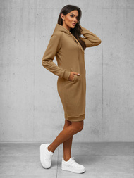 Sudadera de mujer beige obscuro OZONEE JS/YS10005/91Z