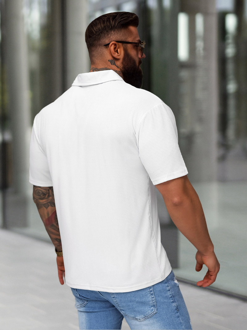 Polo de hombre blanca OZONEE O/YN2/593