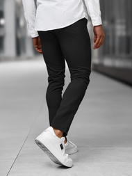 Pantalón chino de hombre negras OZONEE DJ/5526Z
