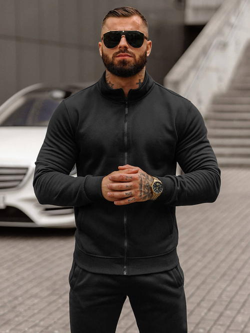 Chándal de hombre negro OZONEE JS/68C10385/3Z