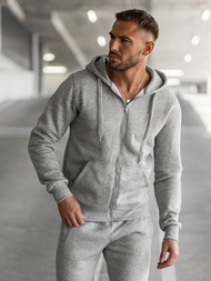 Chándal de hombre gris OZONEE JS/68C10386/2Z