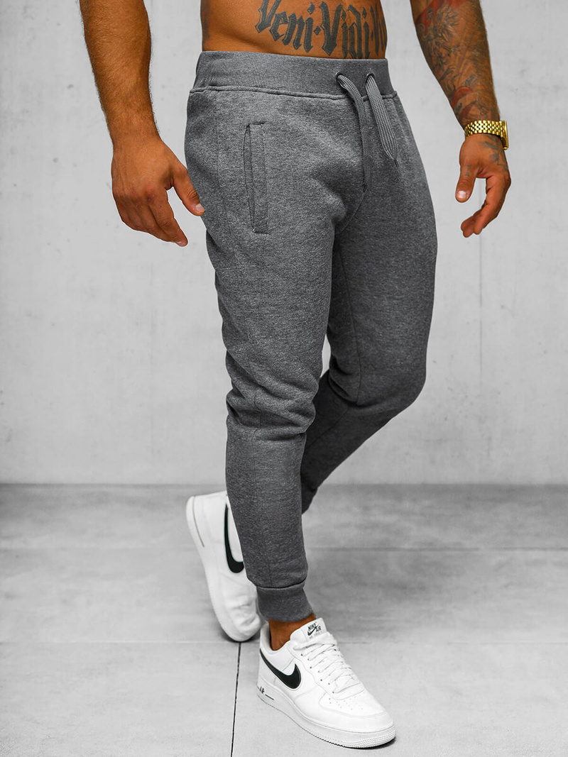 Pantalón de chándal de hombre grafito OZONEE JS/XW01Z