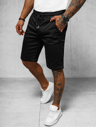 Pantalones cortos chinos de hombre negras OZONEE NB/MP0266N