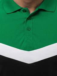 POLO PARA HOMBRE verde-negro OZONEE O/1501Z