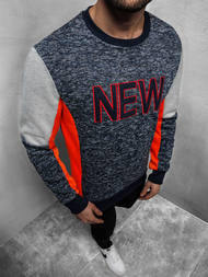 Sudadera de hombre azul marino OZONEE JS/KS1908Z