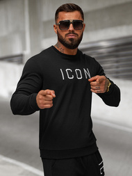 Sudadera de hombre negra OZONEE O/D7394