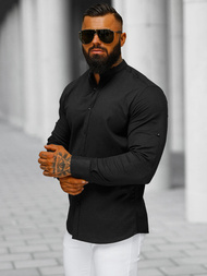 Camisa de hombre negra OZONEE O/V121