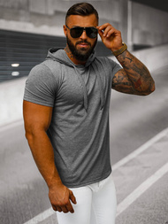 Camiseta de hombre grafito OZONEE JS/8T89/5