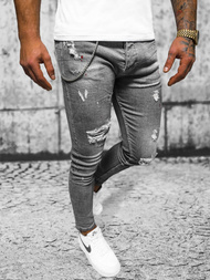 Vaqueros de hombre grafito OZONEE O/MB459